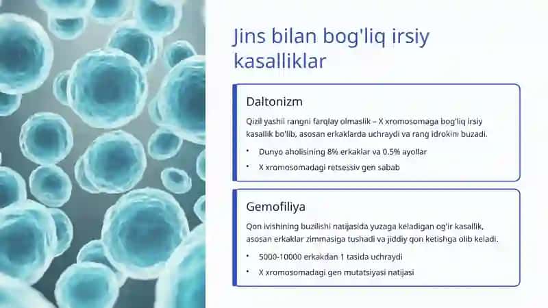Jins bilan bog'liq irsiyat: Genetikaning asosiy sirlarini ochish 4