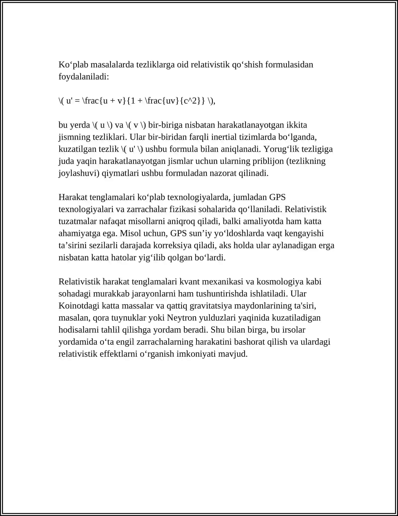 RELYATIVISTIK DINAMIKA ELEMENTLARI 4