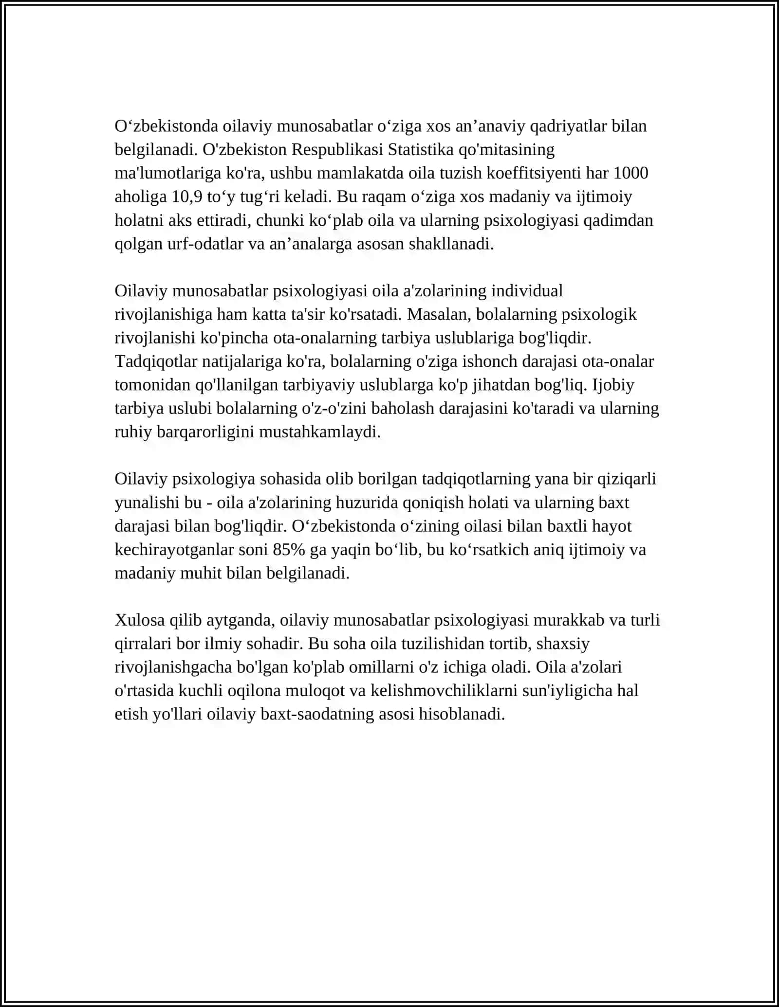 OILA PSIXOLOGIYASI 4