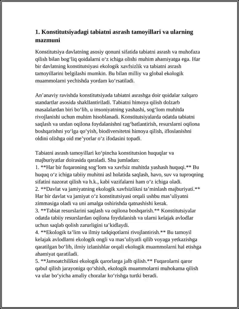 KONSTITUTSIYANING TABIATNI ASRASHGA DOIR QONUNLARINI OʻRGANISH VA TAHLIL QILISH 4
