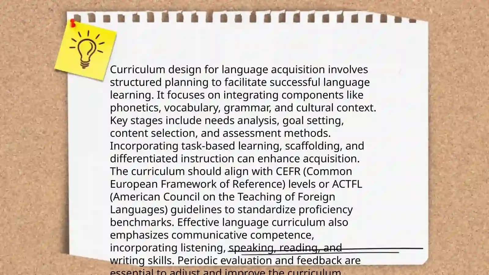 The formation and establishment of a foreign language lessons 4