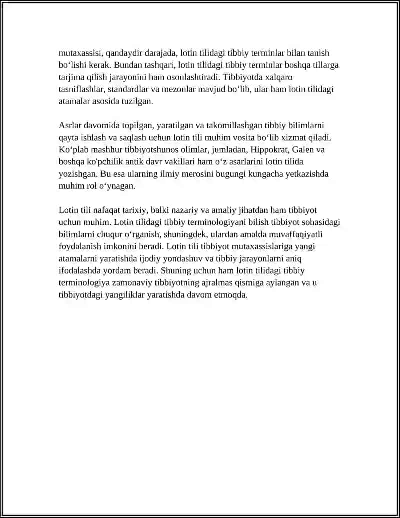 Lotin Tilining Tibbiyotdagi Ahamiyati 4
