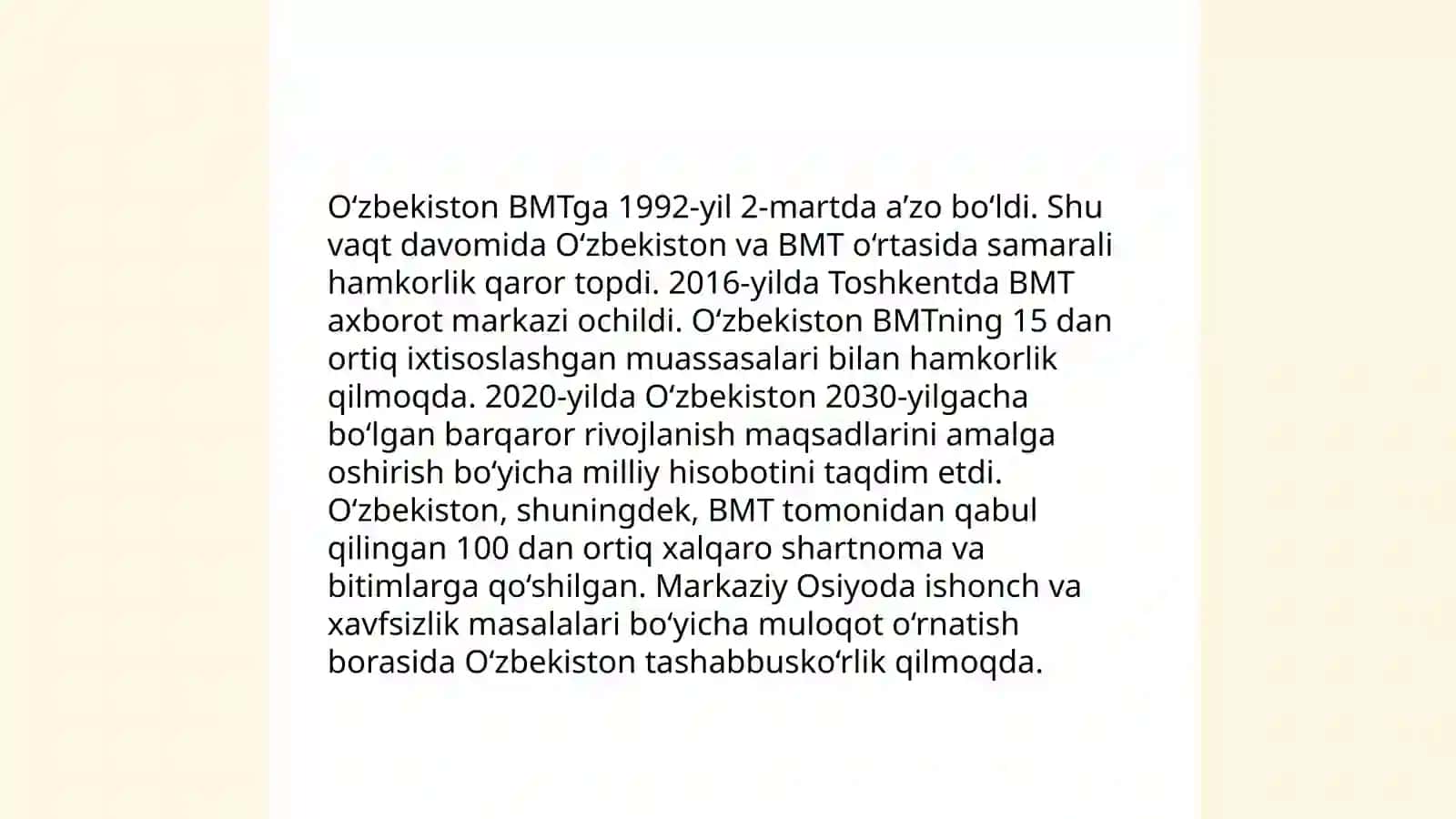 O'zbekiston va jahon hamjamiyati 4