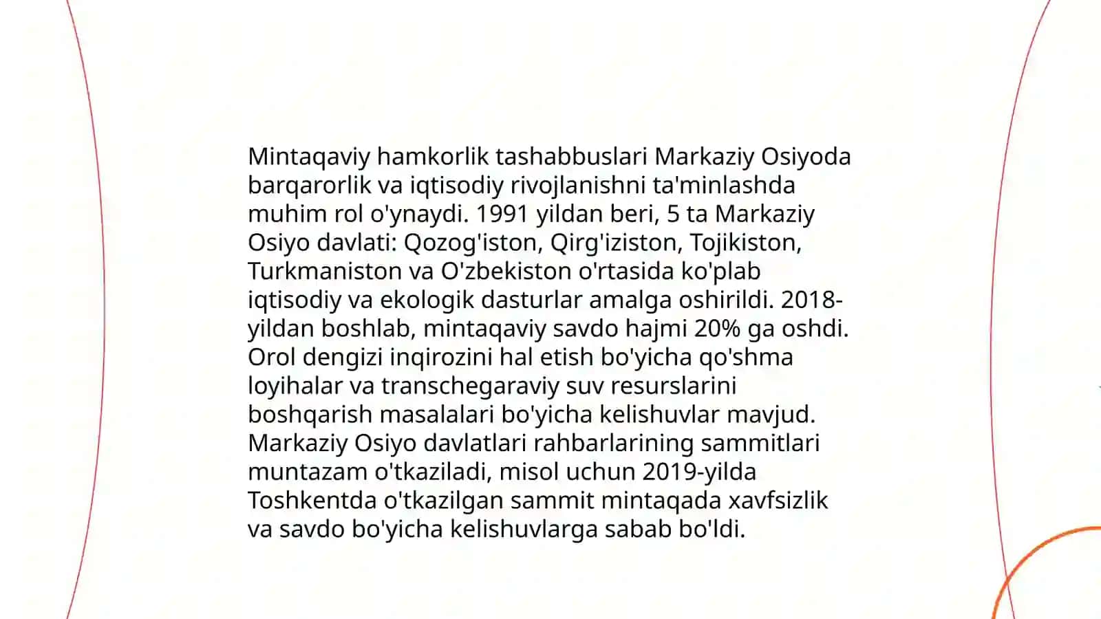 O‘zbekistonning Markaziy Osiyo diplomatik siyosati 4