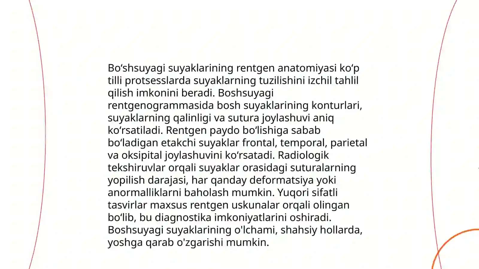 Skelet suyaklarining rentgenanatomiyasi. Skeletning rivojlanishanomaliyalari 4