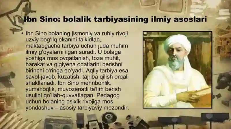 Tarbiya togrisidagi sharq mutaffakirlarining qarashlari 4