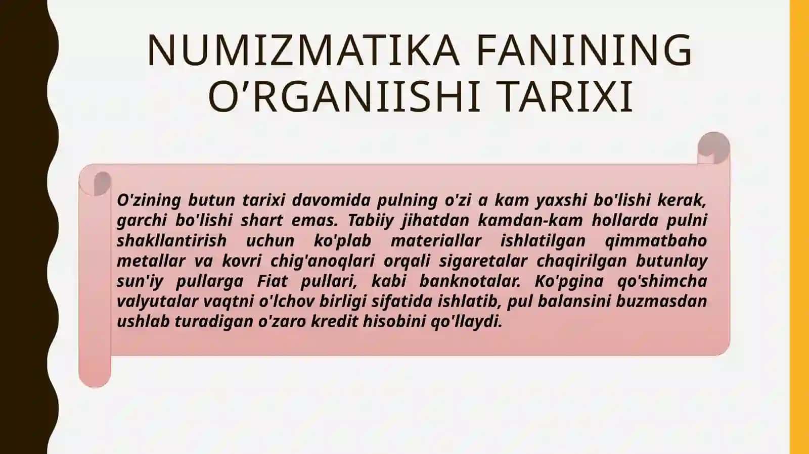 Numizmatika asoslari,  vazifalari va asosiy hususiyatlari 4