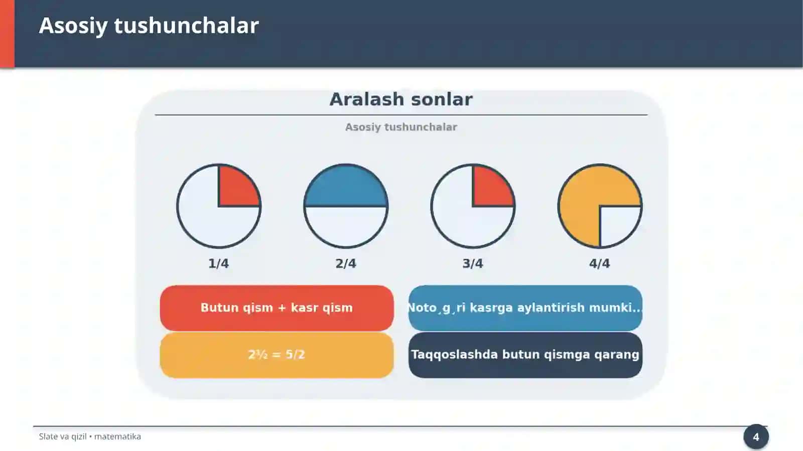 Aralash sonlar 4