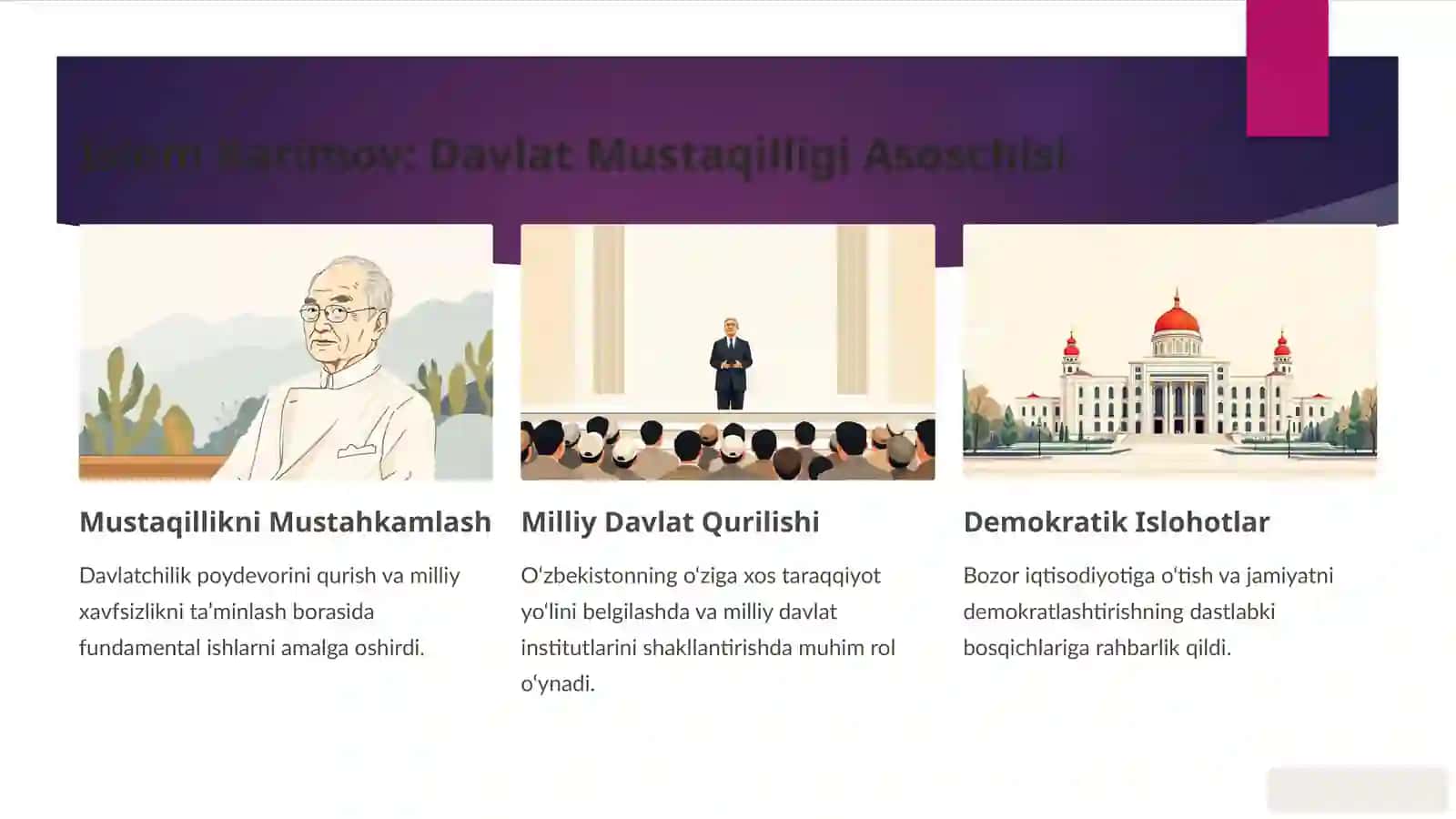 Mustaqil O‘zbekiston Respublikasi: Tarixiy Yo‘l va Milliy Taraqqiyot 4