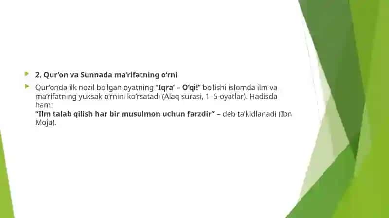 Islom qadriyatlari va ma’rifatining hozirgi davrdagi ahamiyati 4
