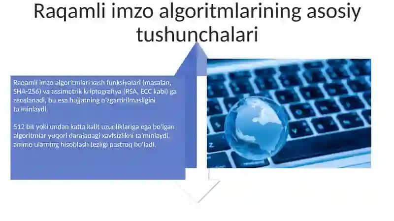Xorijiy davlatlarning elektron raqamli imzo algoritmlari tahlili 4
