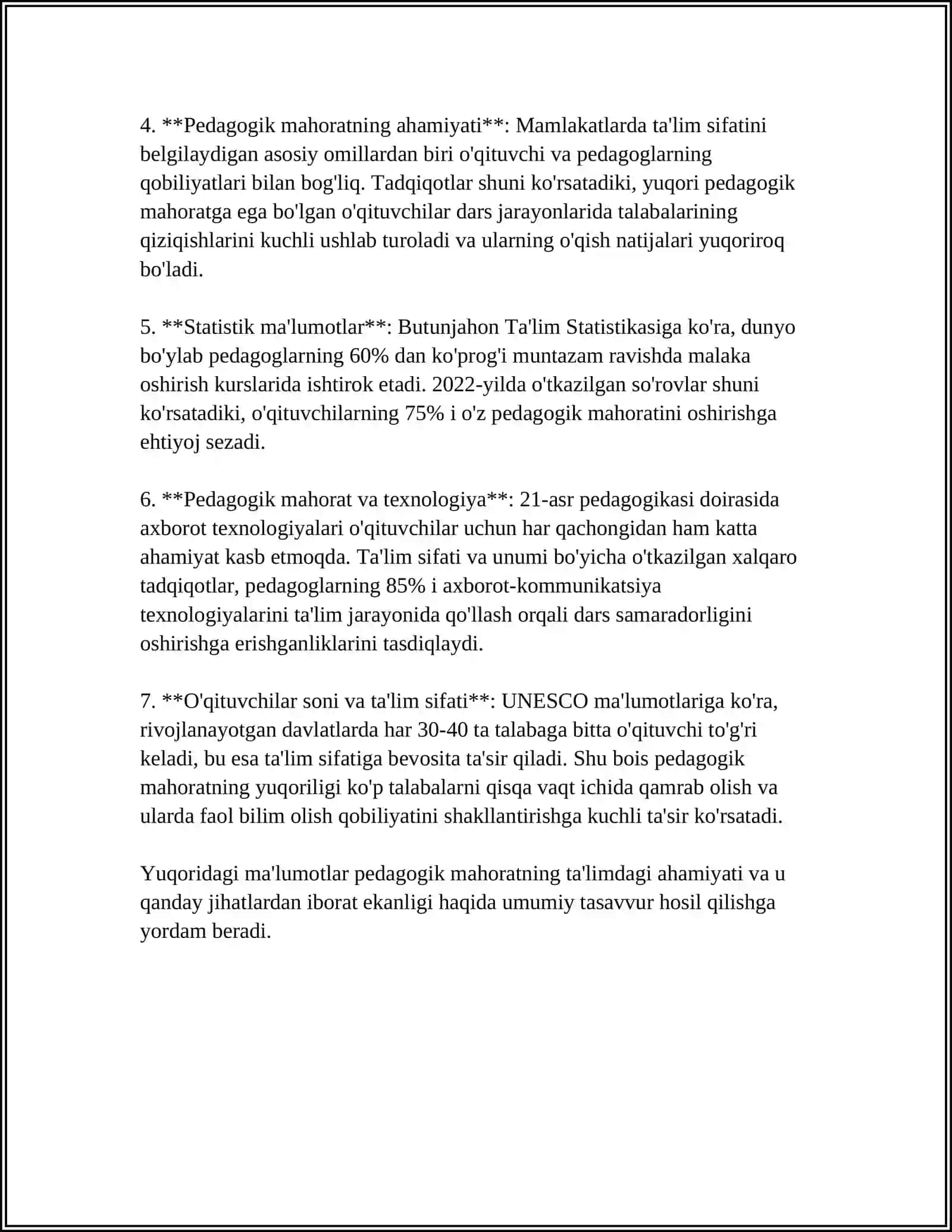 PEDAGOGIK MAHORAT HAQIDA TUSHUNCHA 4