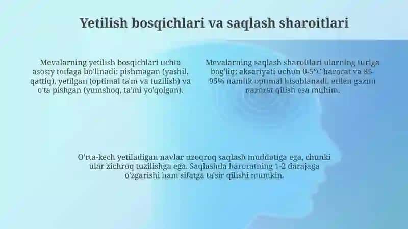 Mevalarning sifat koʻrsatgichlari 4