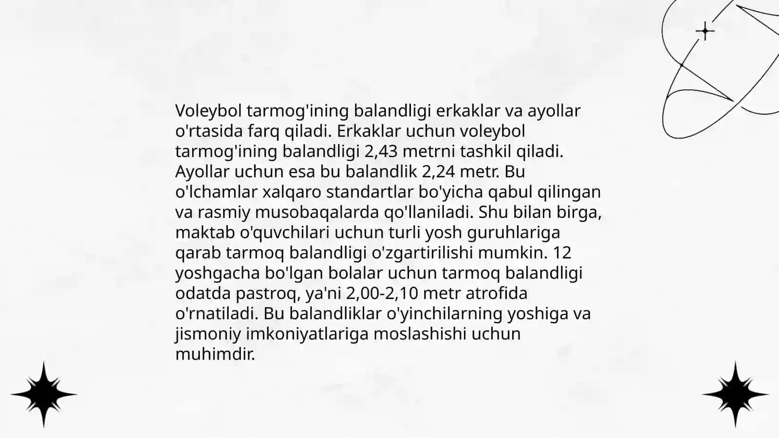Voleybol o'yini maydon o'lchamlari hamda o'yin qoidalari 4