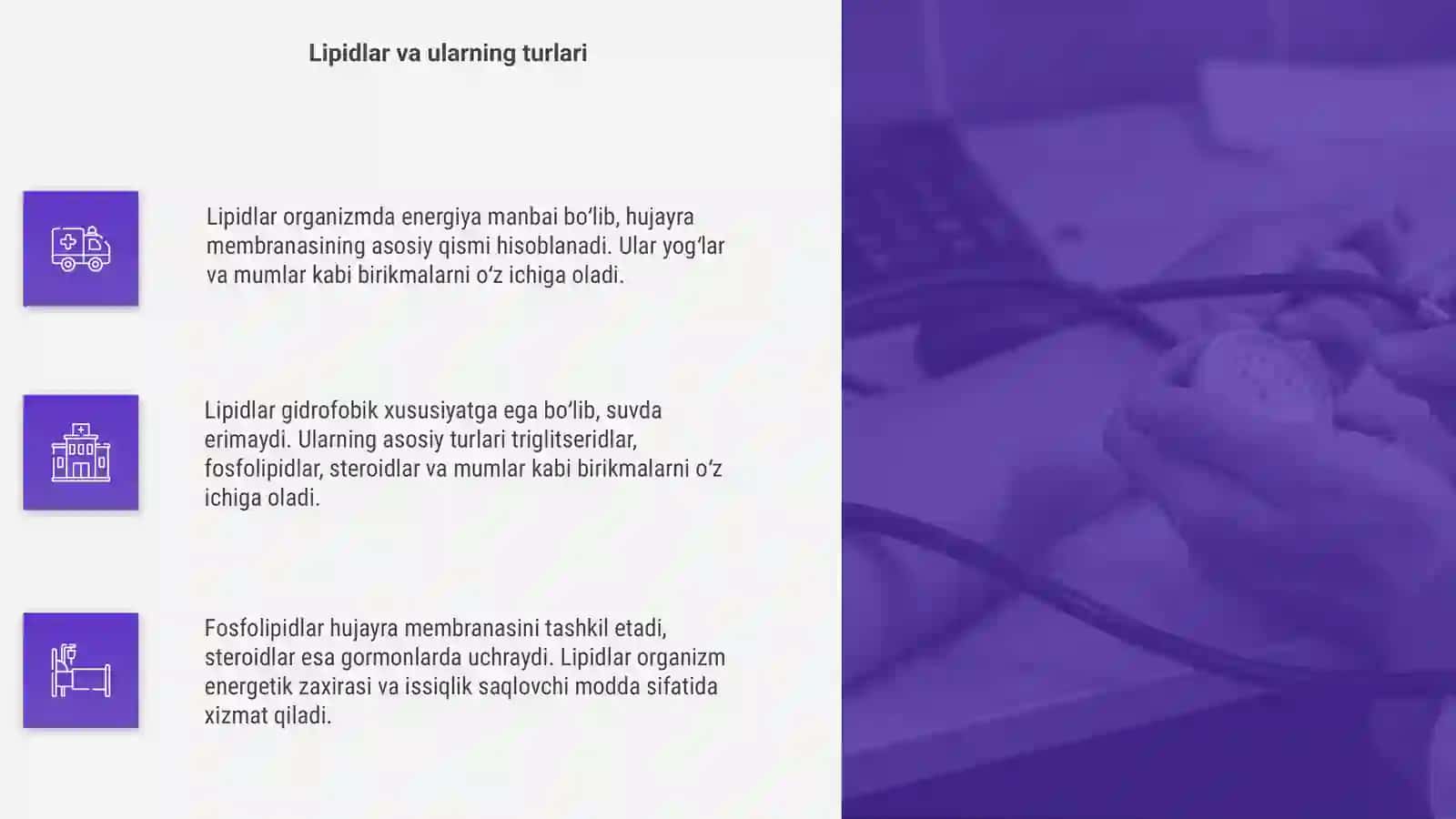 Uglevodlar, lipidlar va oqsillar 4