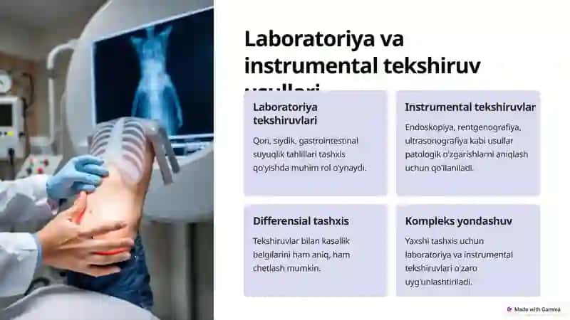 Oshqozon ichak tizimi kasalliklarining diagnostika va differensial diagnostika 4