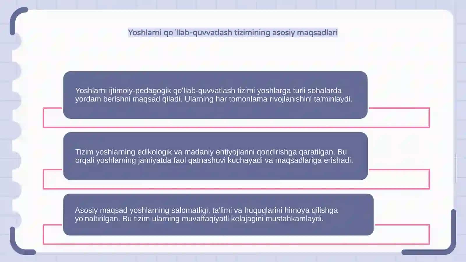 Yoshlarni ijtimoiy-pedagogik qoʼllab-quvvatlash tizimi 4