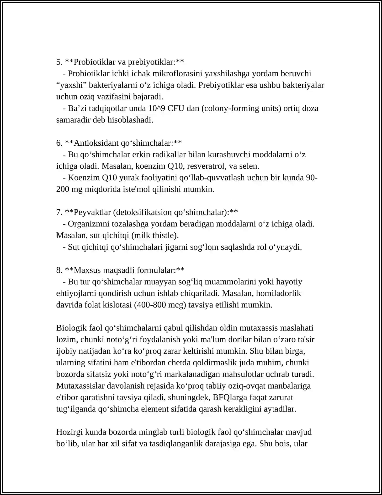 Biologik Faol Qoshimchalar 4