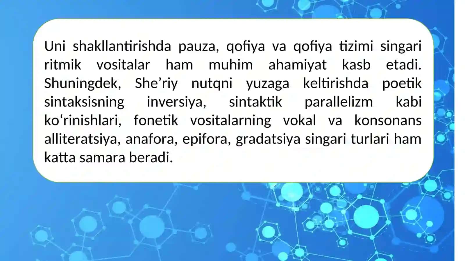 She’riynutq. She’riynutq lirik turning shakli sifatida 4