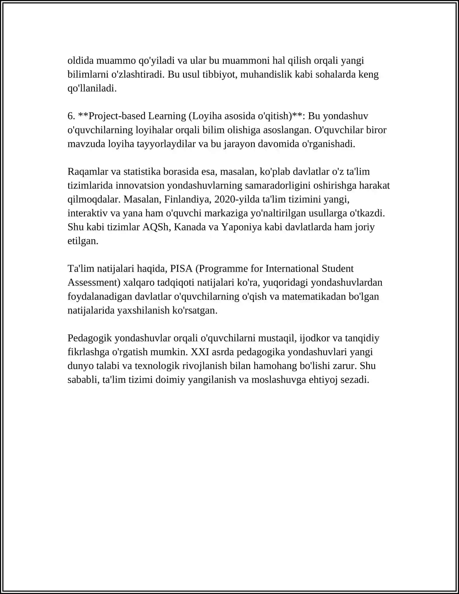 MUSTAQIL ISH Mavzu: PEDAGOGNING KASBIY MAHORATI 4