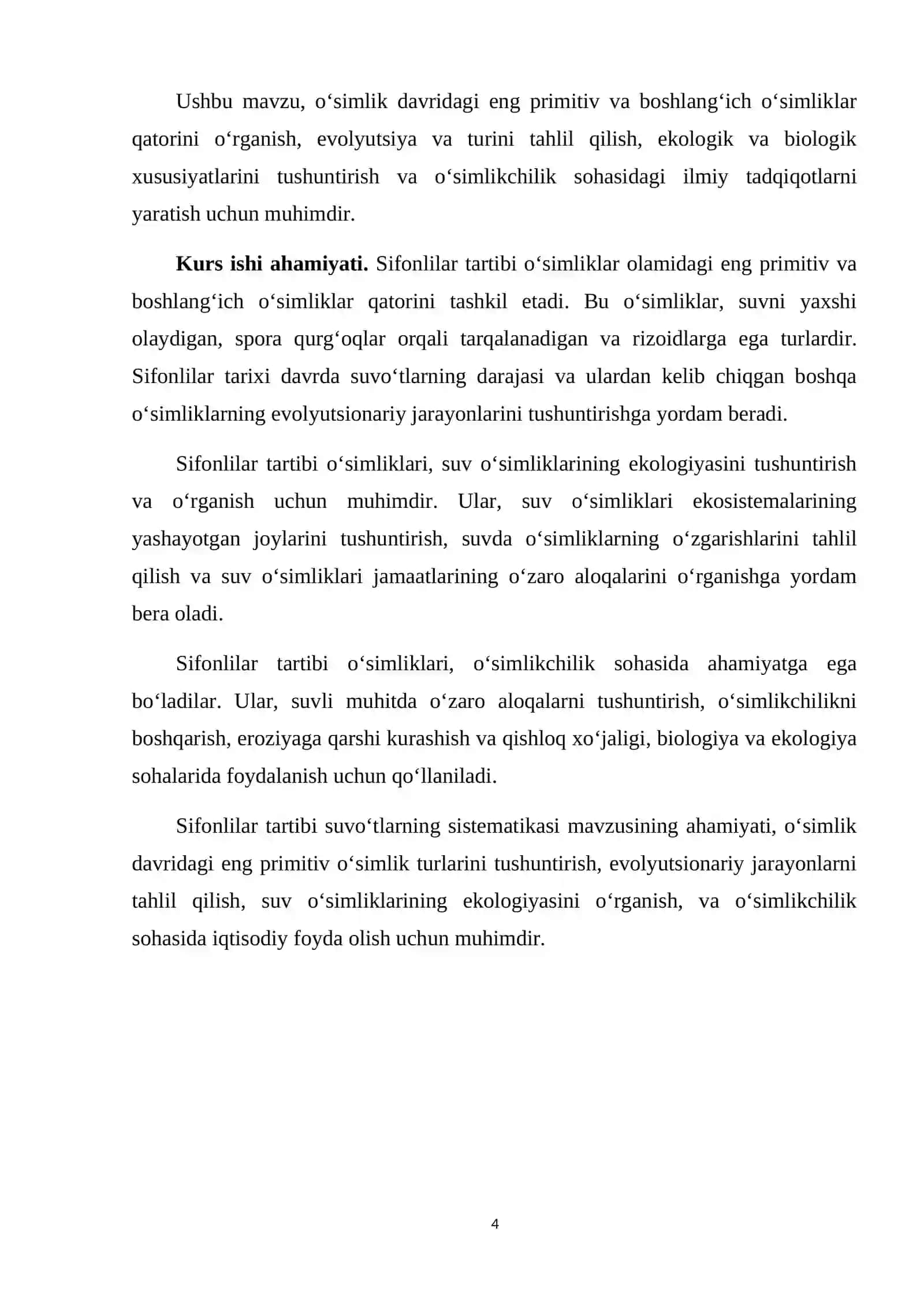 Briopsidlilar yoki sifonlilar tartibi suvoʻtlarning sistematikasi 4