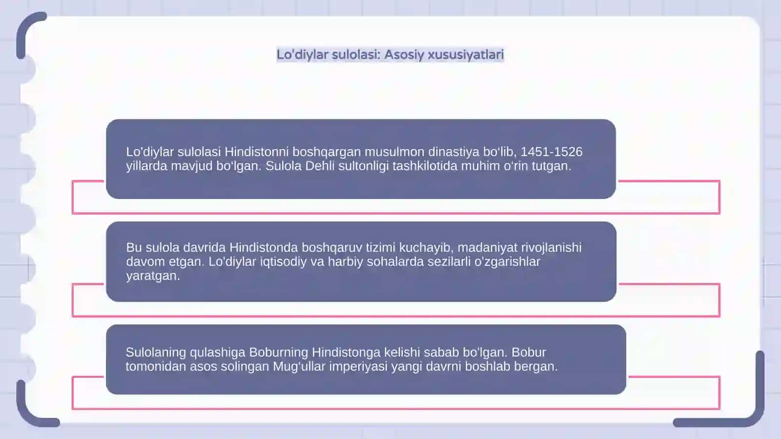 Hindiston yangi davrda: Lo'diylar sulolasidan to Birinchi jahon urushi yakuniga qadar 4