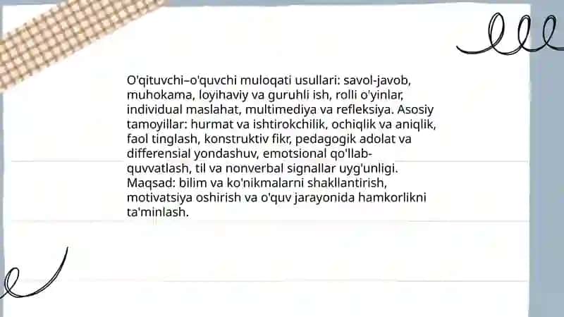 Pedagogik faolyatda muloqat 4