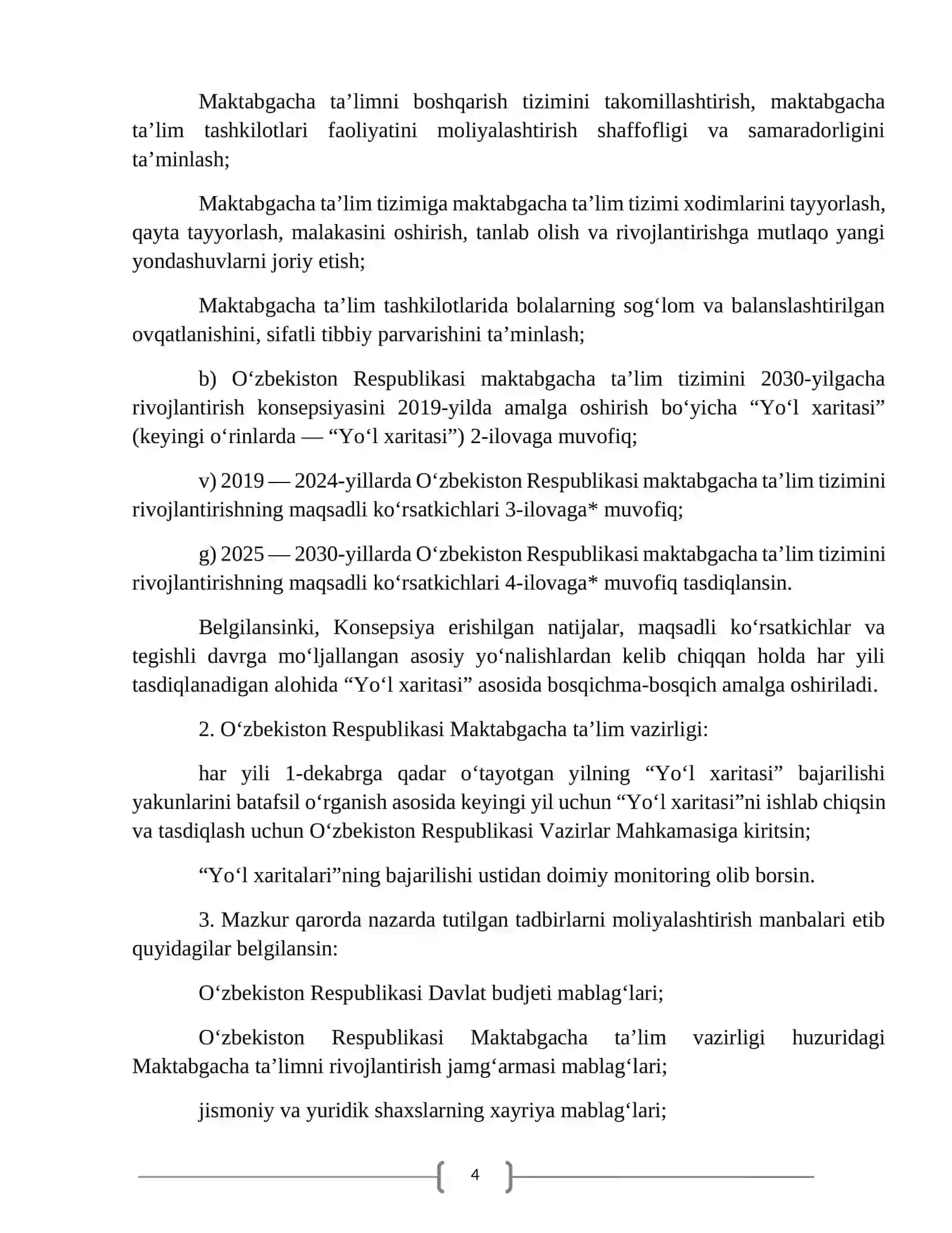 O’zbekiston Respublikasi maktabgacha ta’lim konsepsiyasining mazmuni 4