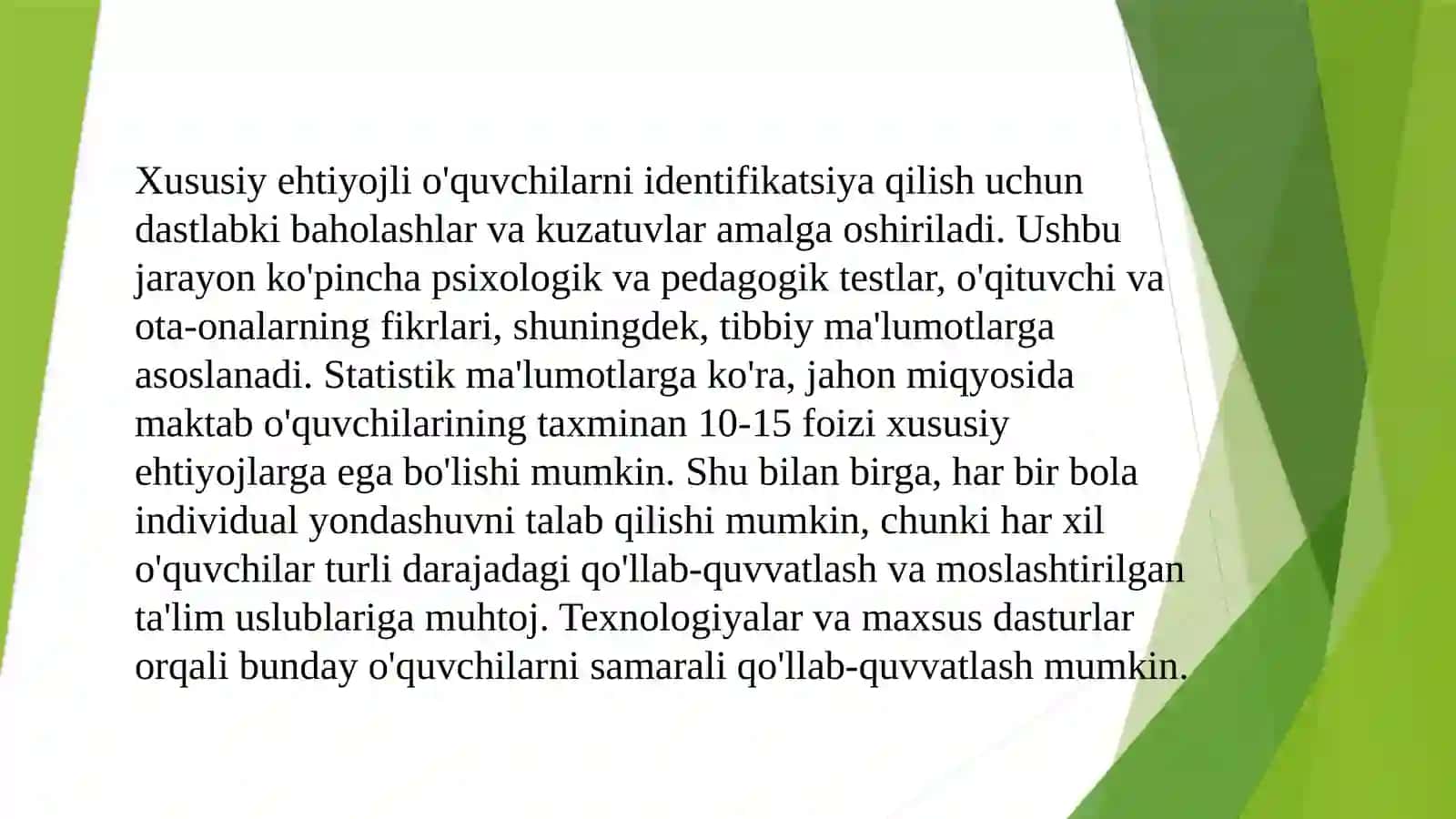 Inklyuziv ta’limga jalb qilish bosqichlari 4