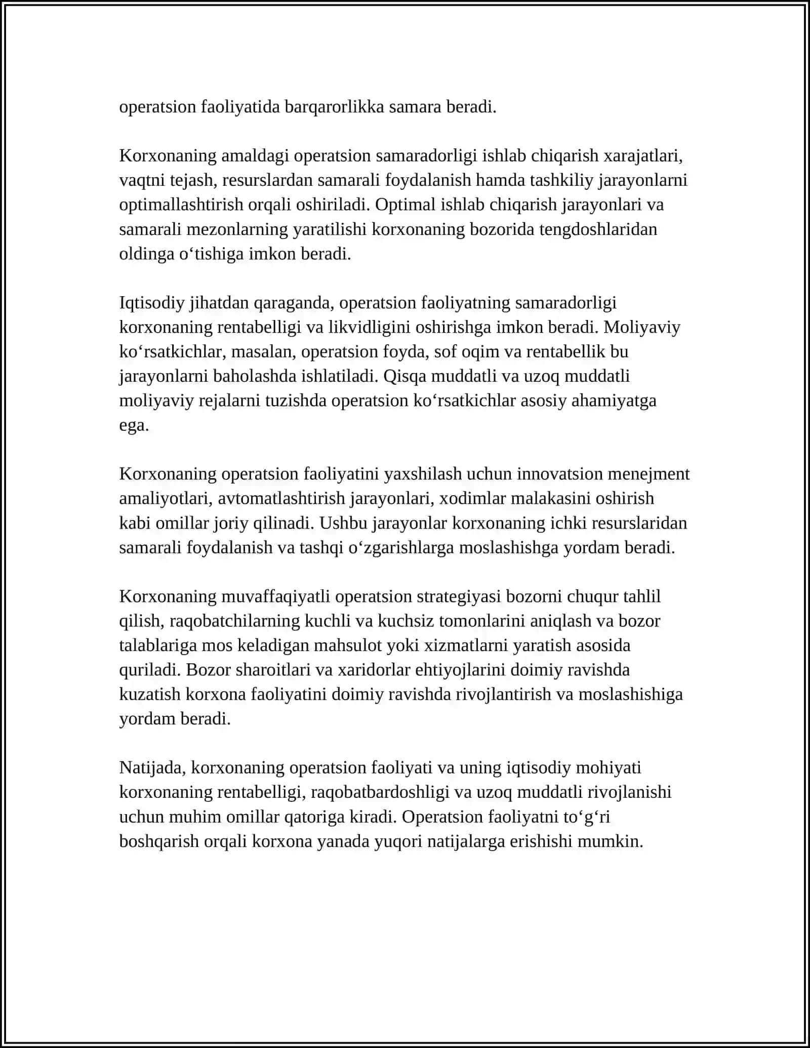 KORXONANING OPERATSION FAOLIYATI TAHLILI 4