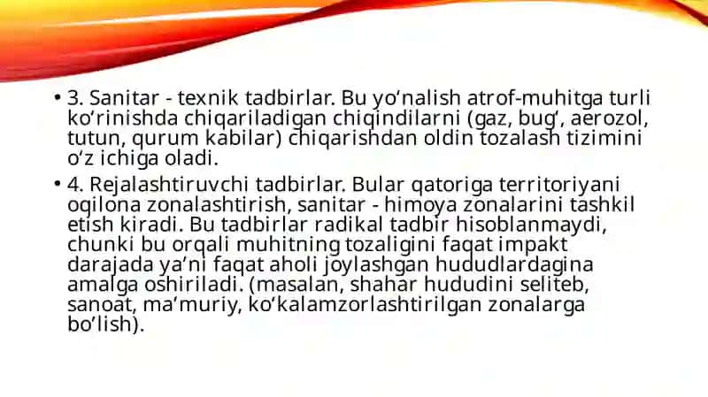 Atrof-muhitniifloslanishdanmuhofazalashbo‘yichatadbirlar 4