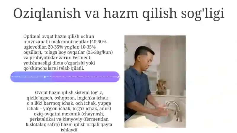 Ovqat hazm qilish sistemasining fiziologiyasi va gigiyenasi 4