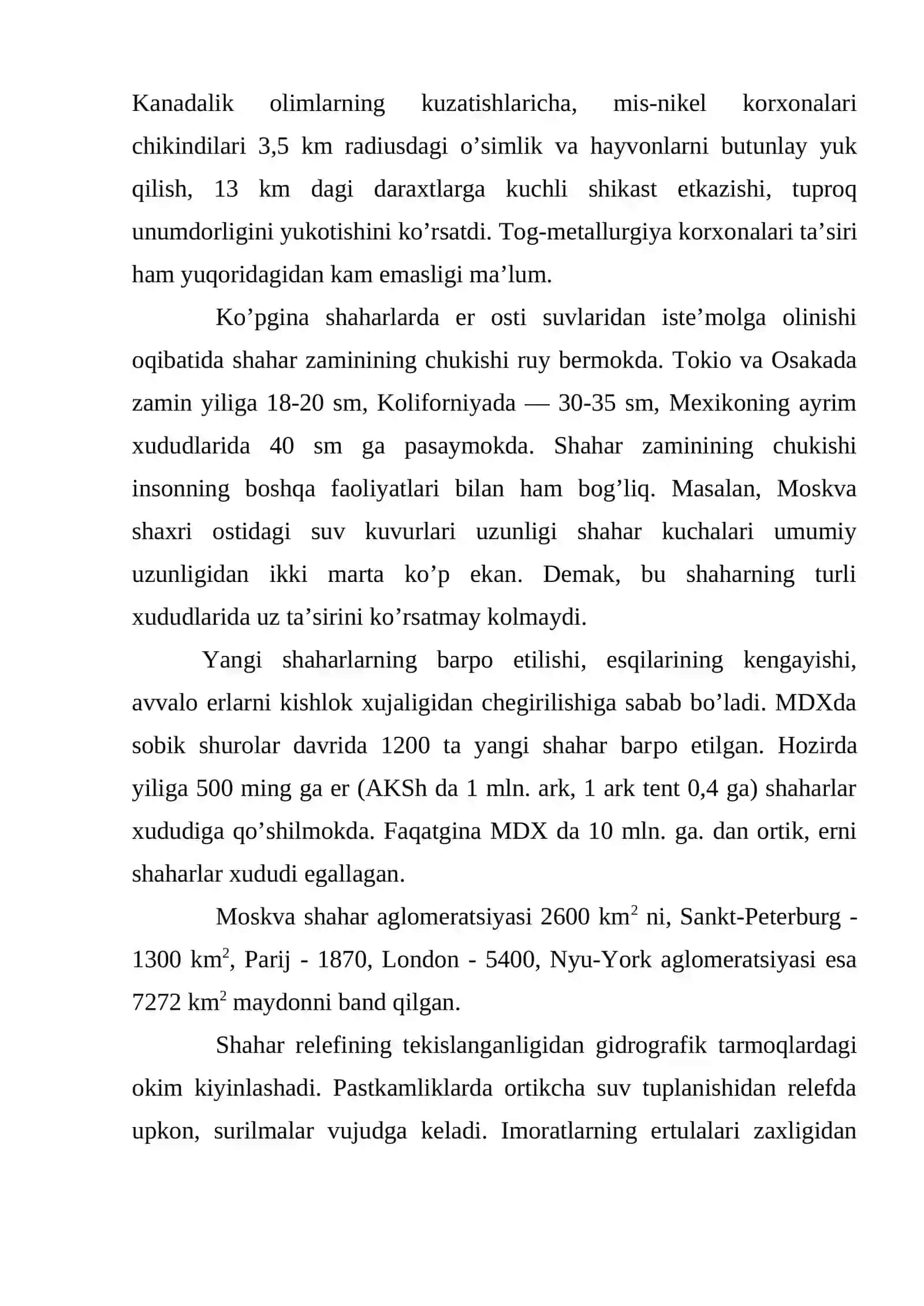 Urbanizatsiya va atrof muhit 4
