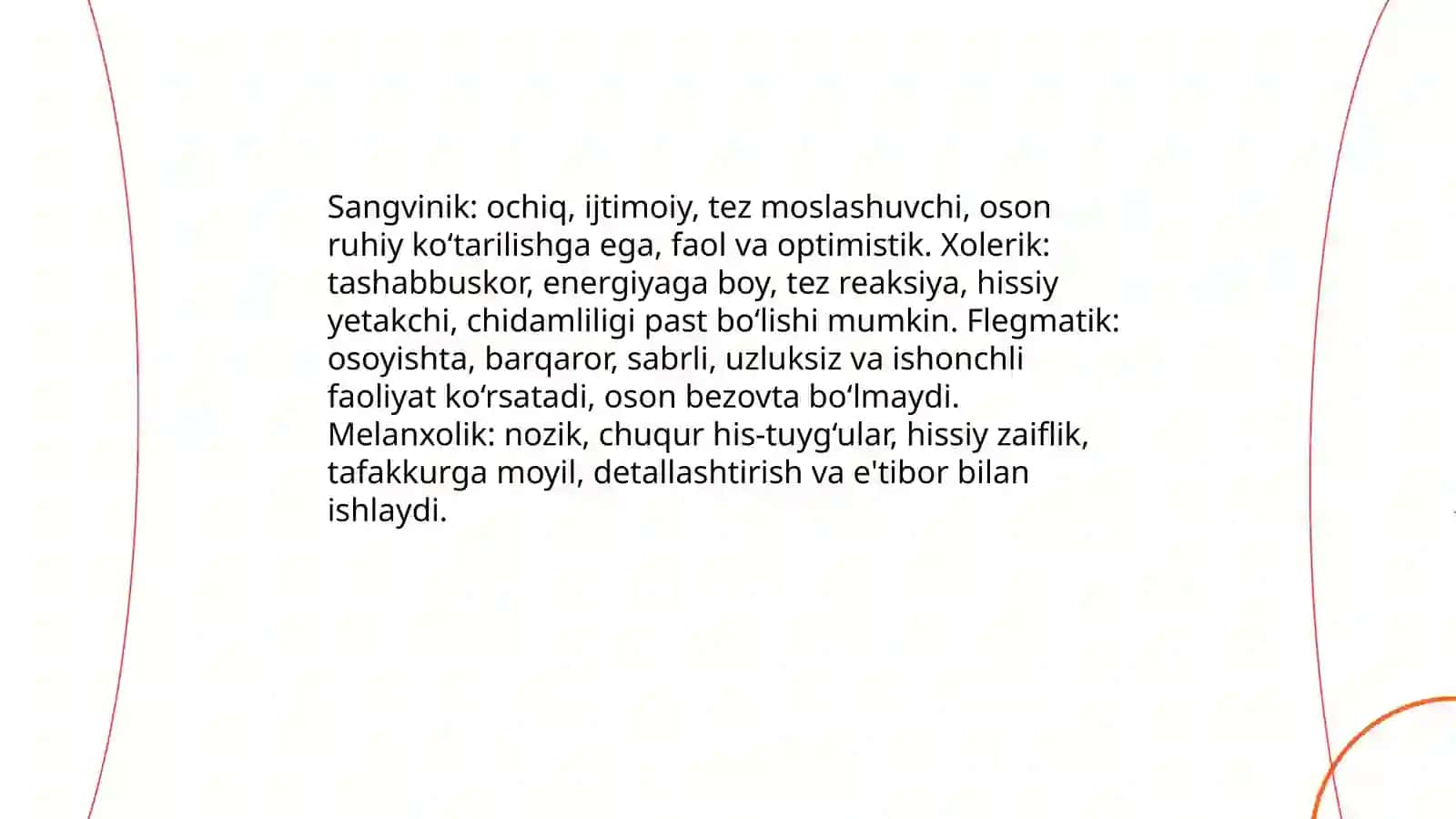 Temperament va faoliyatning individual xususihatlari 4