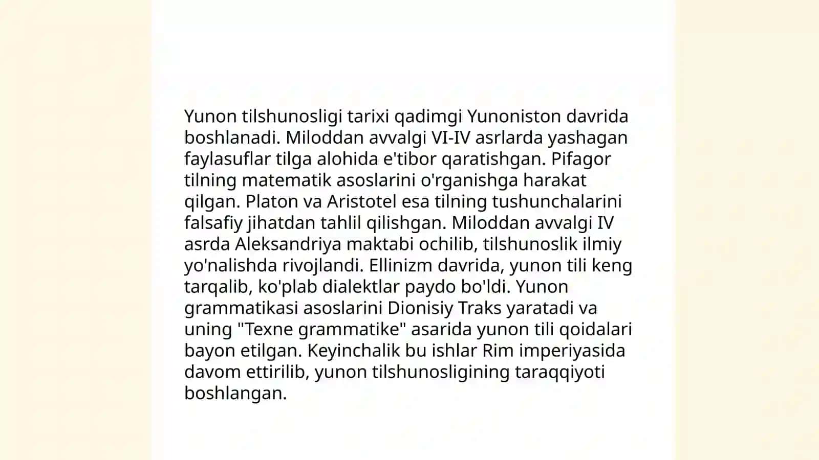 Arab va Yunon tilshunosligi 4