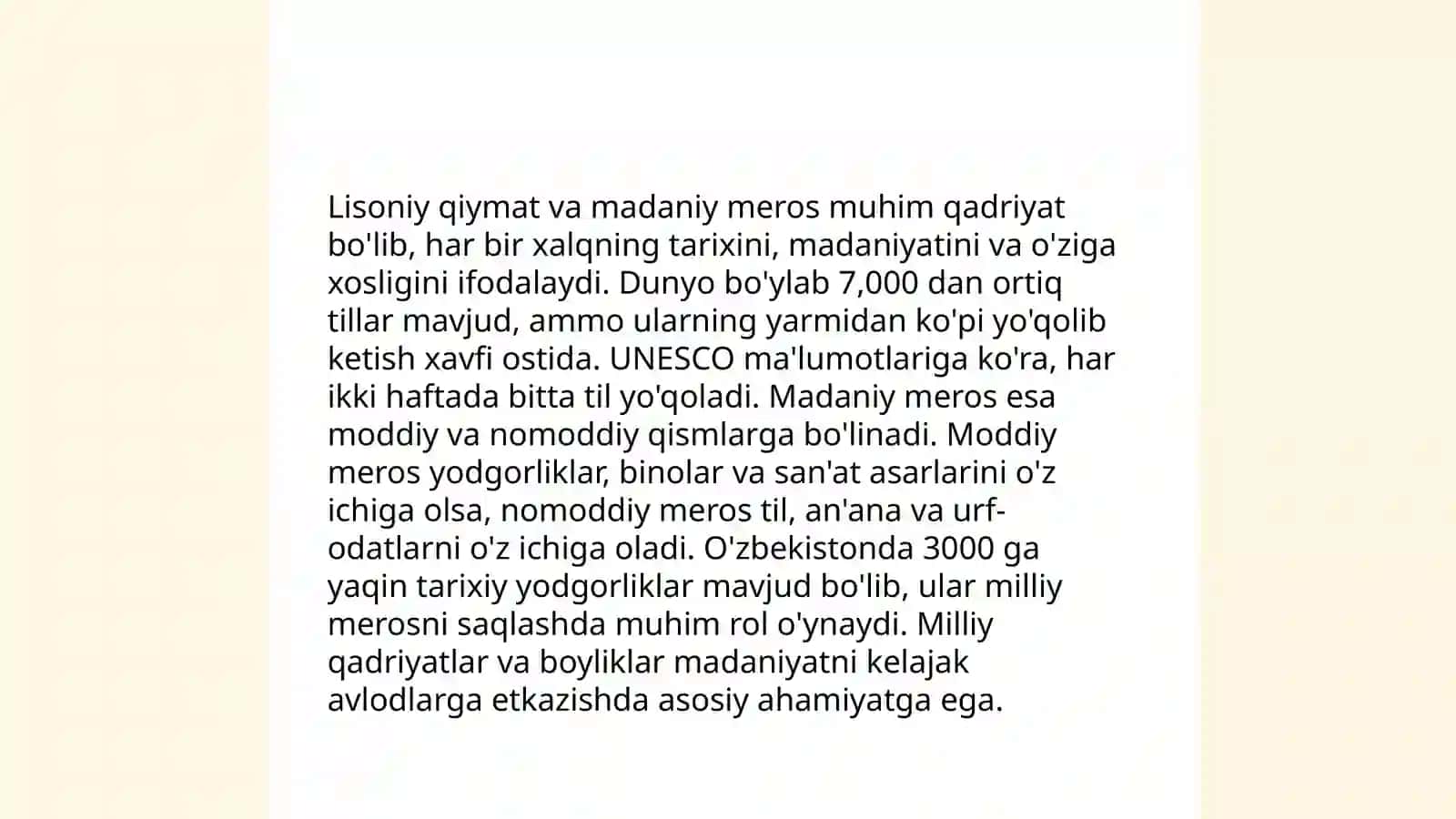 Lisoniy qiymat tushunchasi, lisoniy qiymatning konseptual va moddiy tomonlari 4