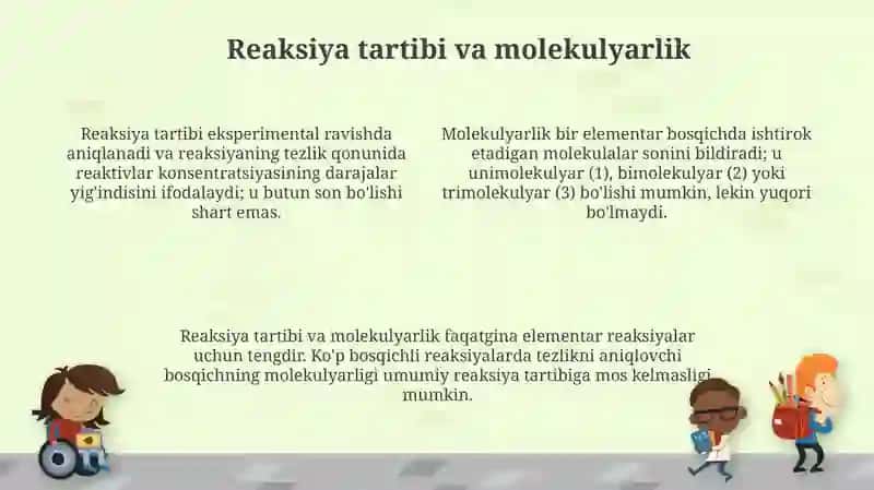 Kimyoviy reaksiyalarning kinetik jihatdan turlari 4