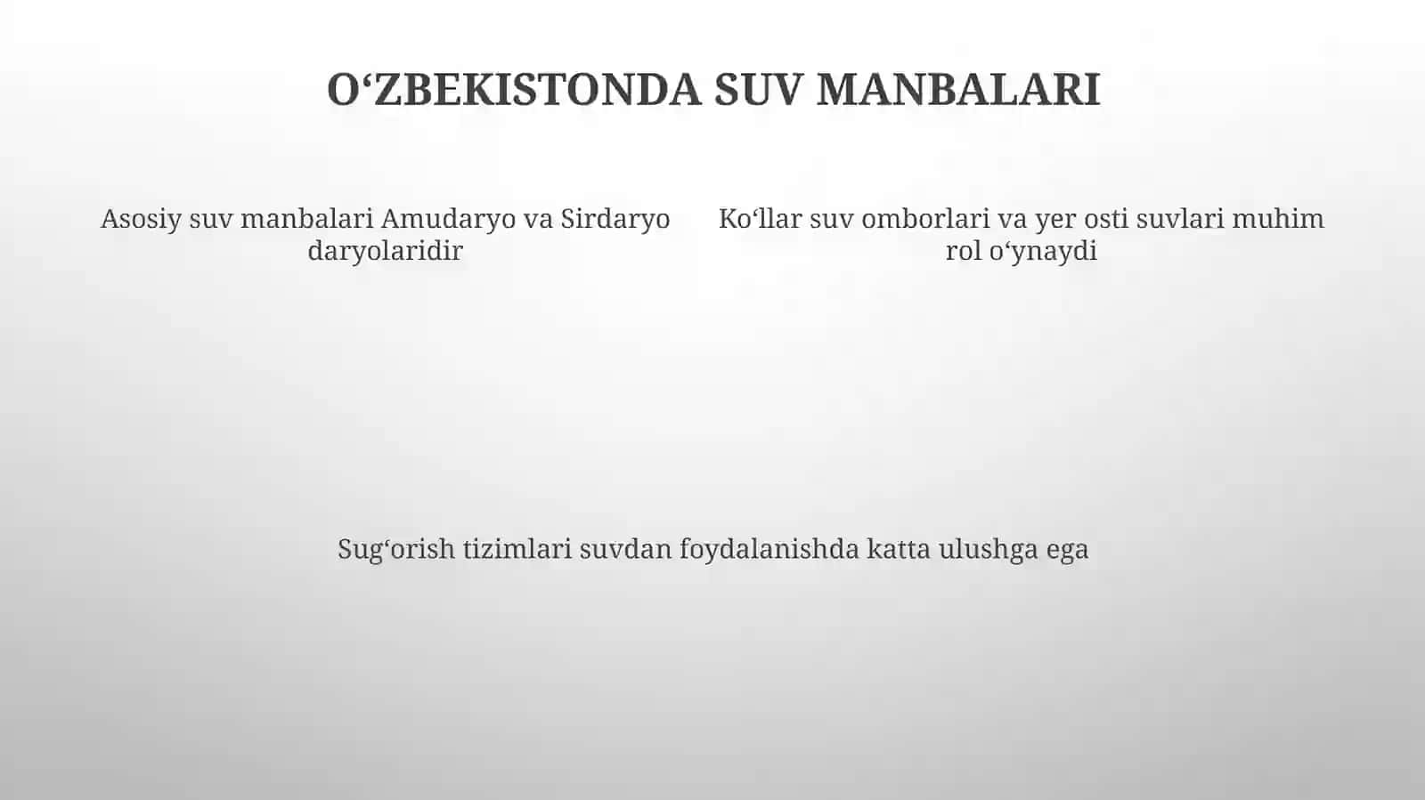O‘zbekistonda suv havzalarining hozirgi holati 4