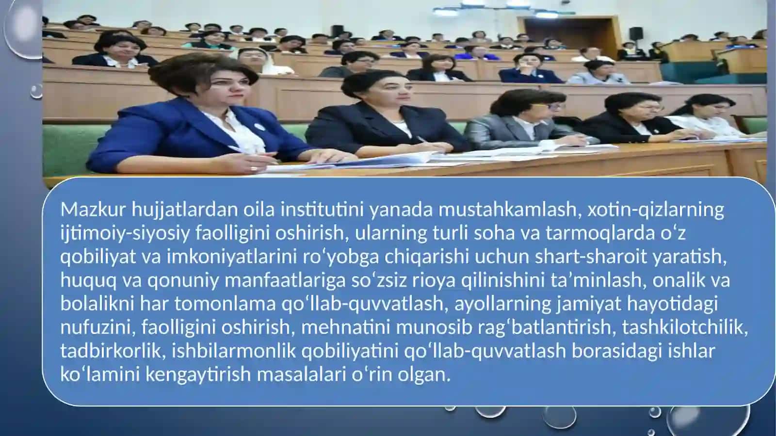 Oila va xotin-qizlar tizimli qo'llab-quvvatlash 4
