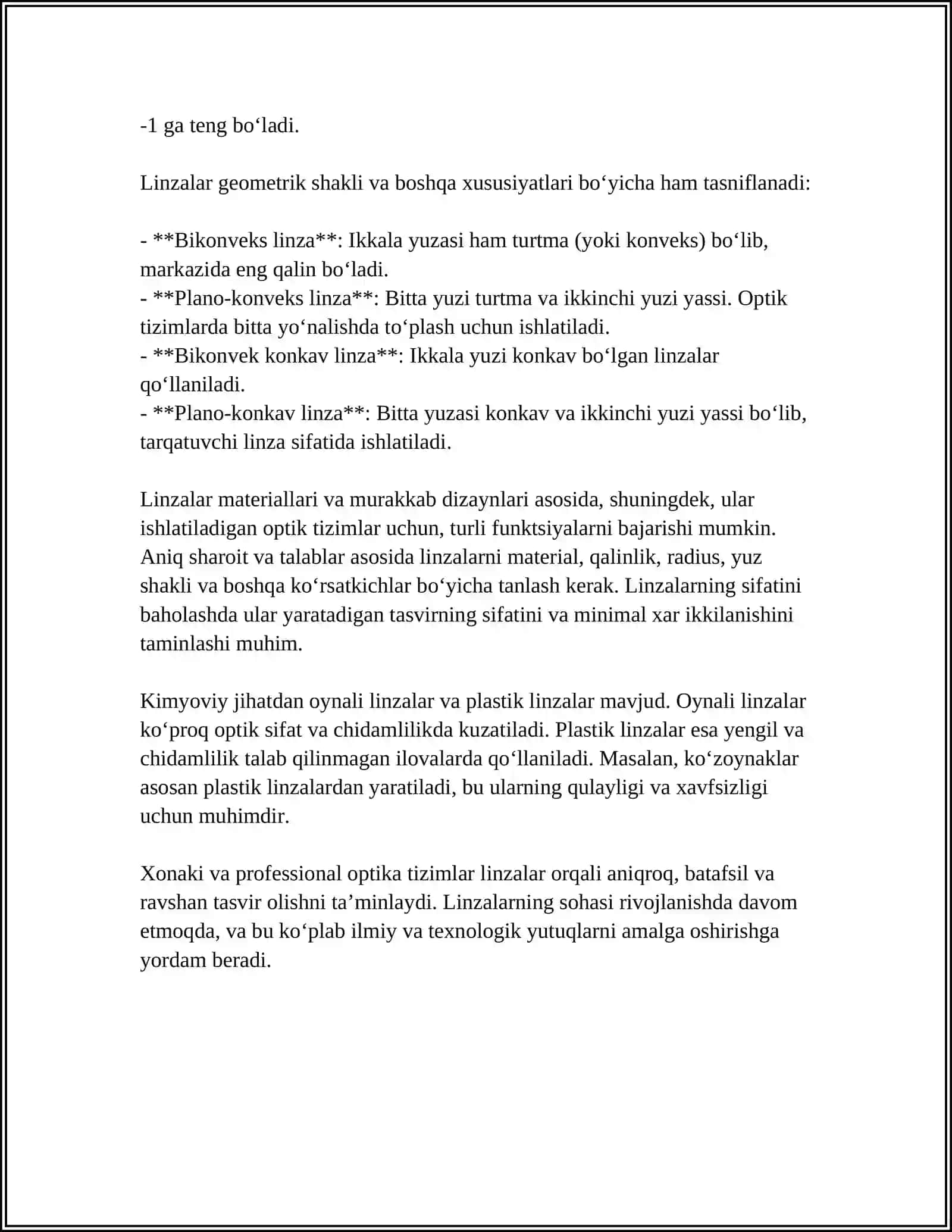 OPTIK LINZALAR 4
