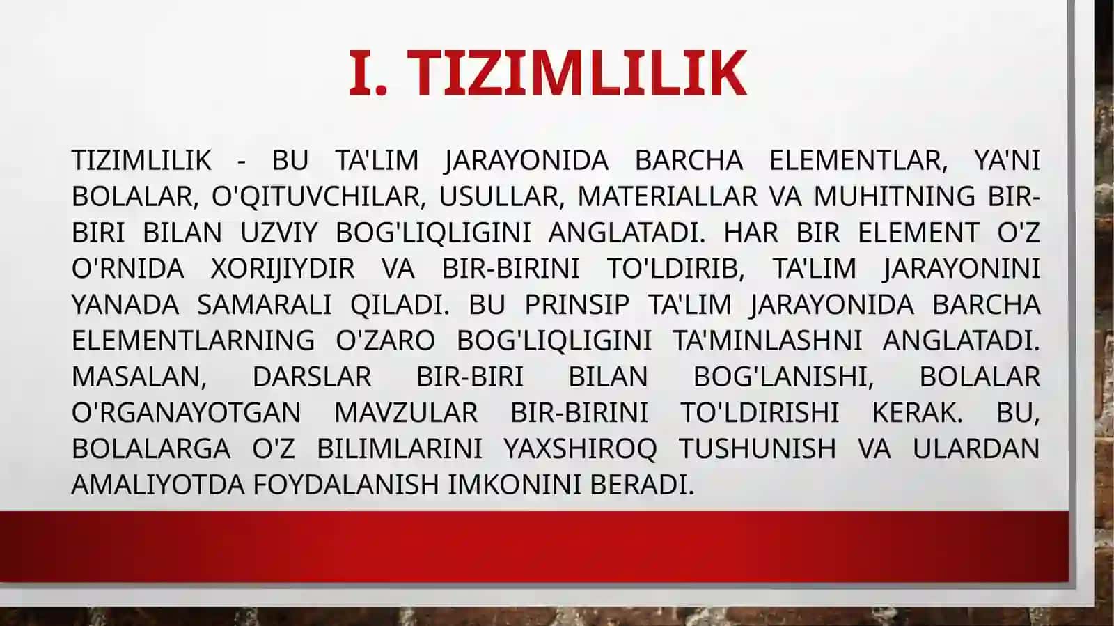 Ta’limning tizimlilik va izchillik prinsplarini amalga oshirishqoidalari 4