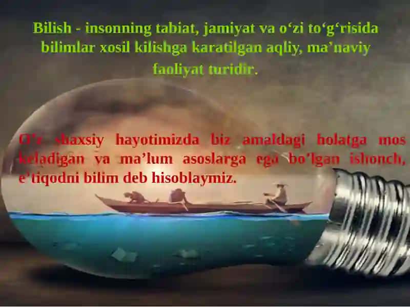 BILISH FALSAFASI 4