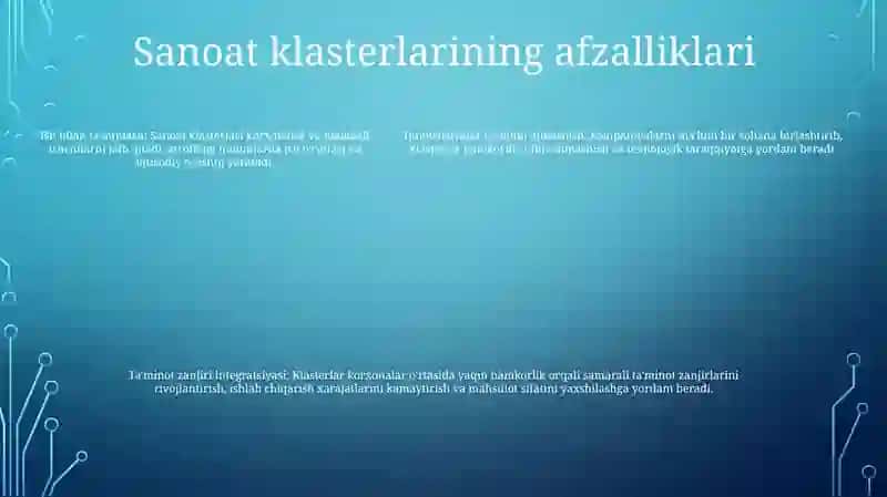 Sanoat Klasterlarini Rivojlantirishning Ilg’Or Mamlakatlar Tajribasi 4