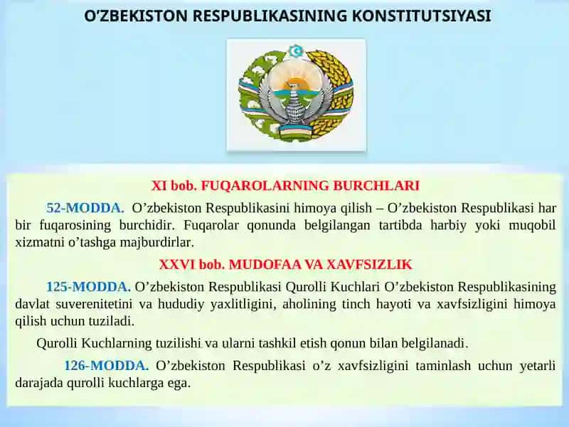 O‘zbekiston Respublikasining qurolli kuchlari 4