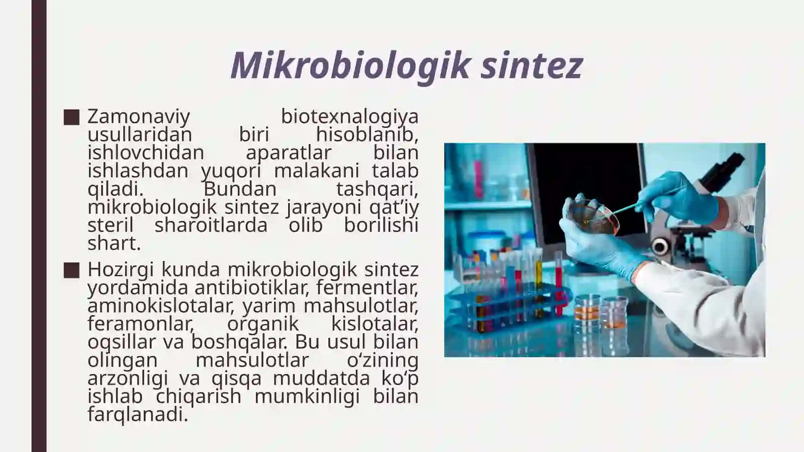 Biotexnalogiyada qo‘llaniladigan usullar 4