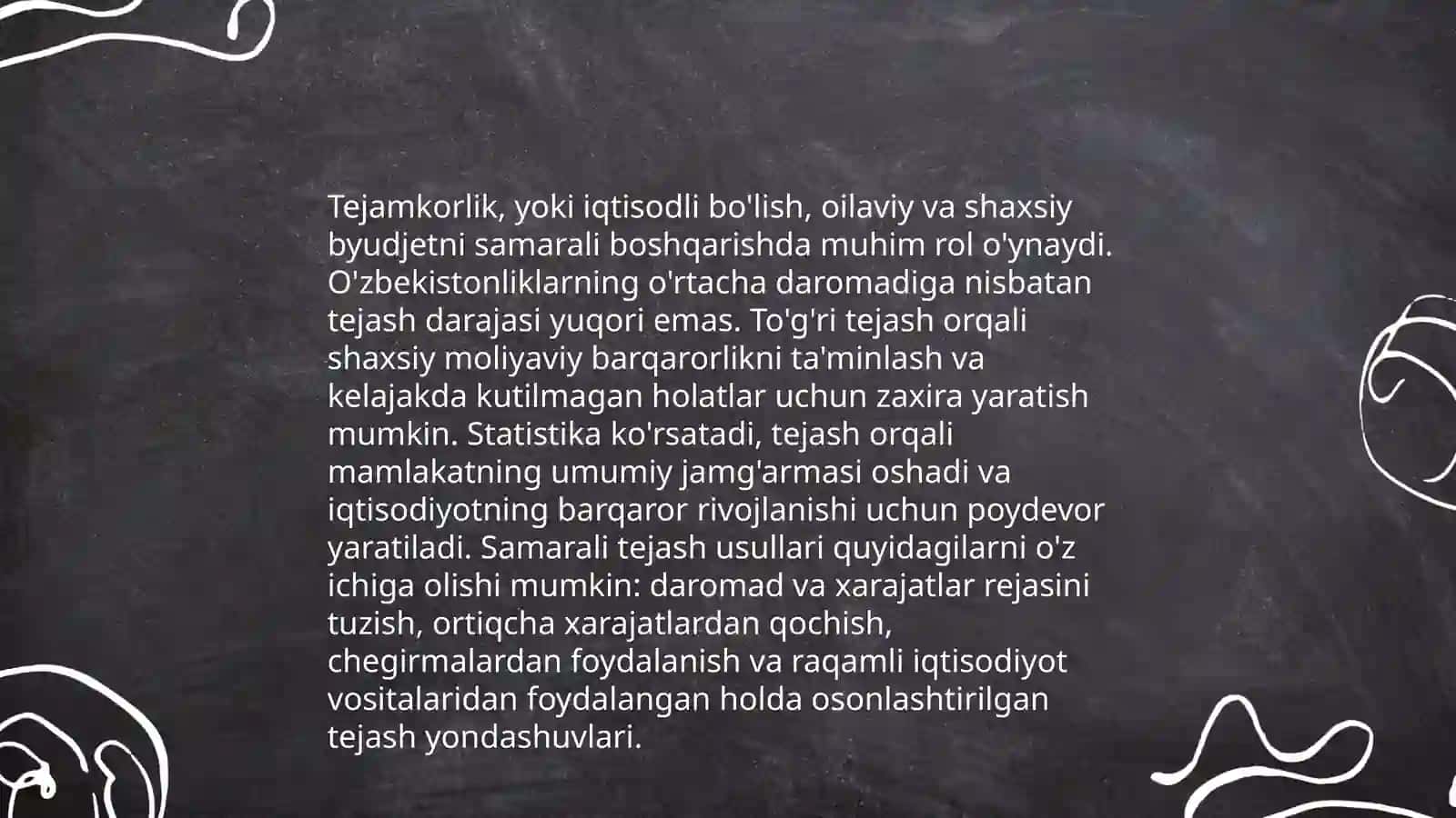 Iqtisodiy bilimlarni o'rganish 4