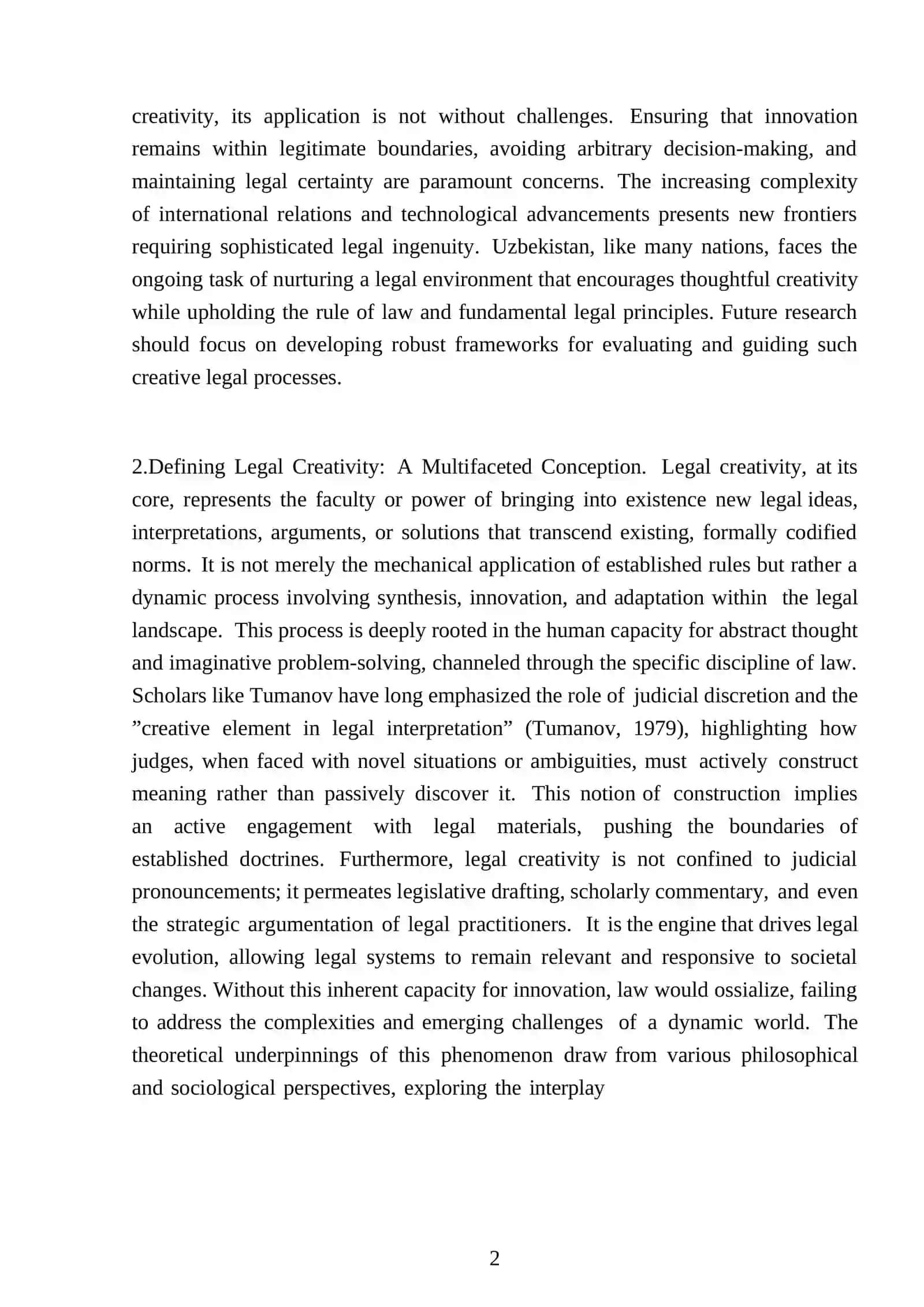 ”.Legal techniques in legal creativity” 4