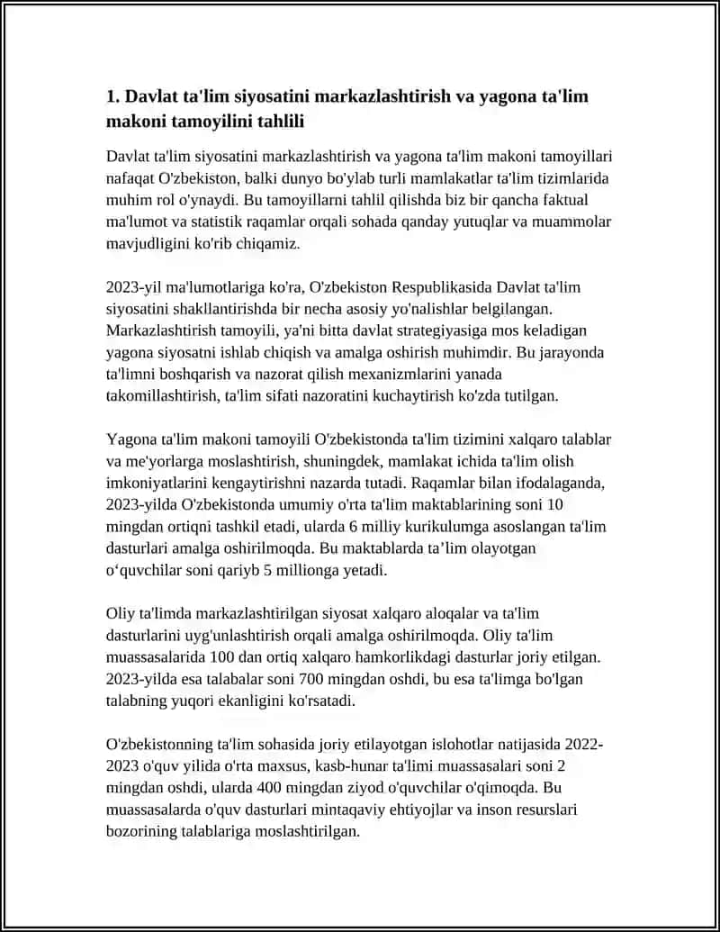 "TA'LIM TO’G’RISIDA" QONUNDA BELGILANGAN BOSHQARUV TAMOYILLARINI TAHLILI 4