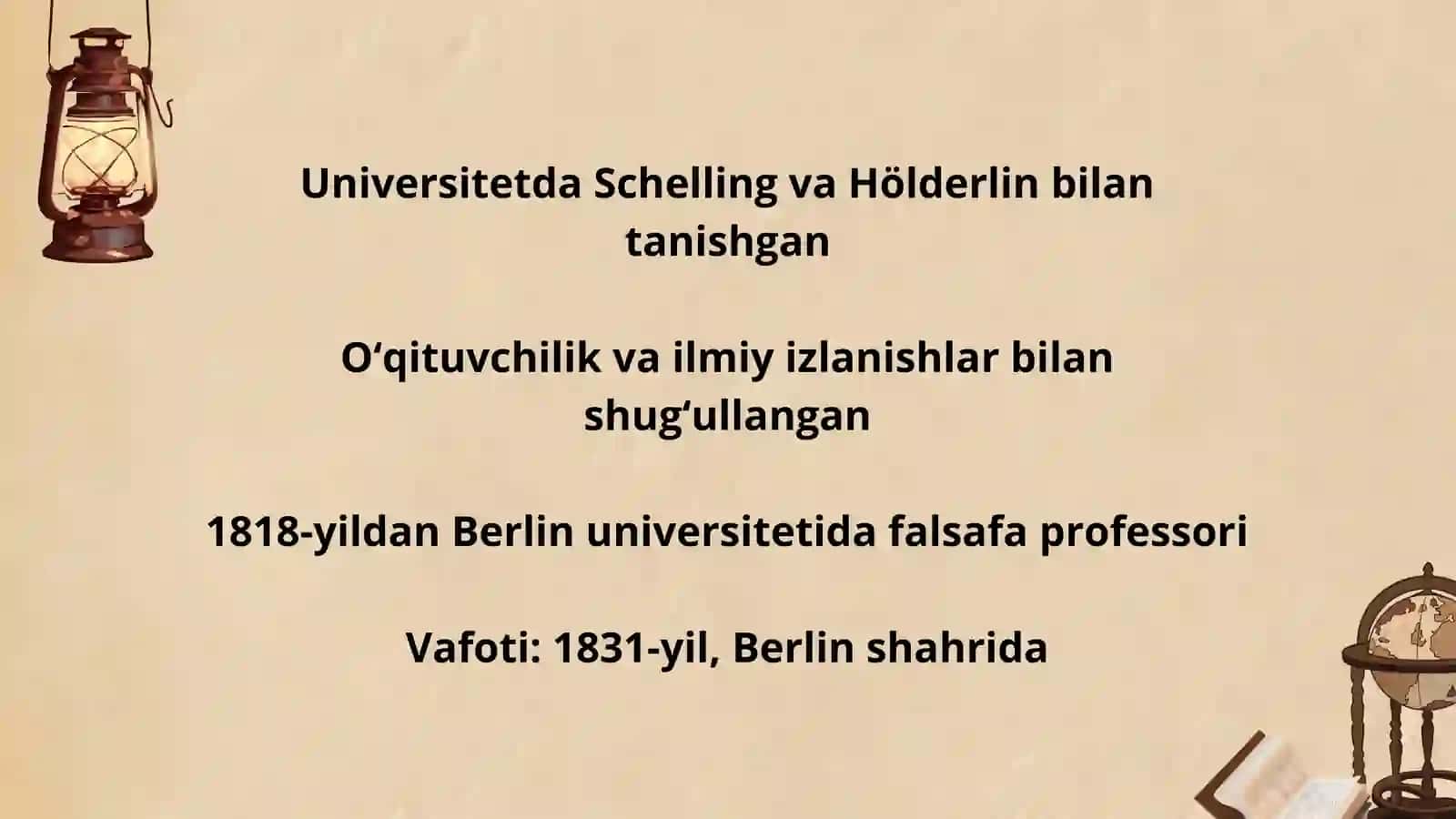 Georg Vilgelm Fridrix Gegel: Hayoti va FalsafagaQo‘shgan Hissasi 4