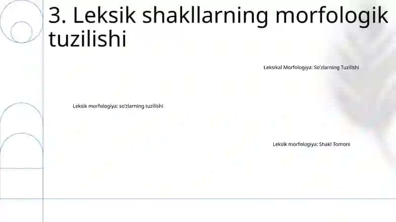 Leksemaning Shakl Tomoni 4